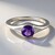 Anello in argento con Ametista Siberiana