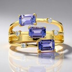 Anello in oro con Tanzanite AAA (CIRARI)