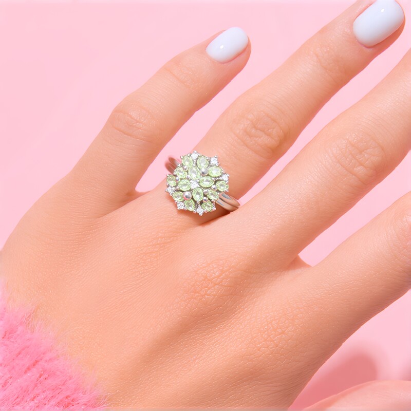 Anillo en plata con Turmalina Paraíba