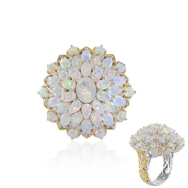 Welo-Opal-Silberring (Gems en Vogue)