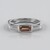 Bague en argent et Topaze impériale d'Ouro Preto