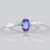 Anello in platino con Tanzanite