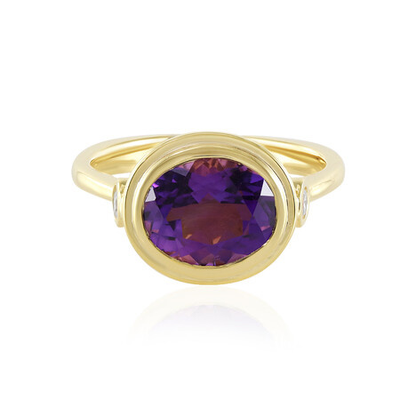 Sibirischer Amethyst-Silberring (Adela Silber)
