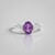 Anello in argento con Ametista Siberiana