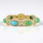 Anello in argento con Turchese Sleeping Beauty (KM by Juwelo)