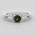 Anello in argento con Tormalina Verde
