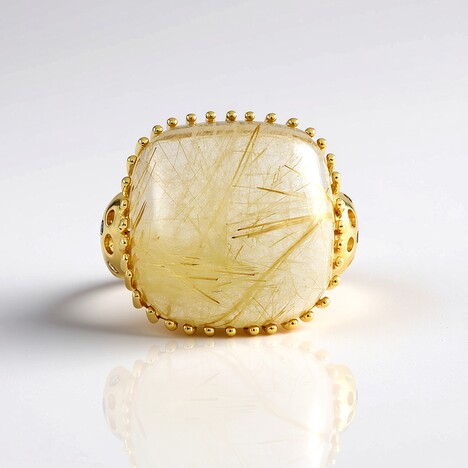 Anello in argento con Quarzo Rutilato (Ornaments by de Melo)