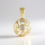 Ciondolo in oro con Diamante I3 (H) (Ornaments by de Melo)