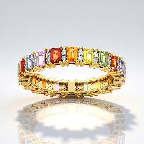 Anello in oro con Zaffiro Giallo