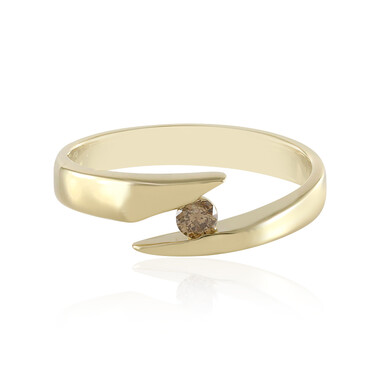 I3 Champagner-Diamant-Goldring (de Melo Gold)