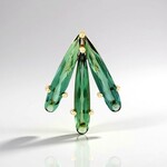 Pendentif en or et Tourmaline verte du Brésil (de Melo Gold)