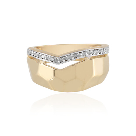 I2 (J) Diamant-Silberring