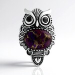 Anello in argento con Turchese Mohave Kingman Viola con Rame (Faszination Türkis)