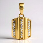 Ciondolo in argento con Diamante I1 (G) (Annette)