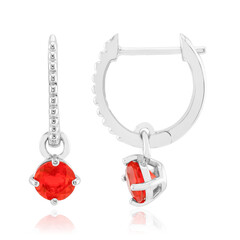 AAA-Mexikanischer Feueropal-Silberohrringe