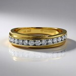 Anello in oro con Diamante IF (D) (Annette)
