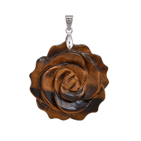 Tigerauge-Silberanhänger