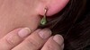 Pendientes en plata con Esmeralda de Colombia