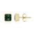 9K Benedito Green Tourmaline Gold Earrings (Adela Gold)