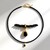 Collana in argento con Spinello Nero