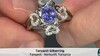 Zilveren ring met een tanzaniet