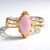 Anello in argento con Calcedonio Lavanda (Gems en Vogue)