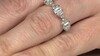 Zilveren ring met zirkonen