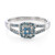 Fancy-Diamant-Silberring
