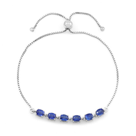 Nepalesischer Kyanit-Silberarmband