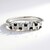 Anello in argento con Zaffiro Bianco e Spinello Nero