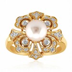 Akoya-Perlen-Goldring (TPC)