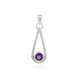 Siberian Amethyst Silver Pendant