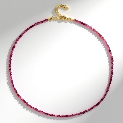 Collana in argento con Tormalina Rosa Nigeriana