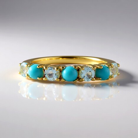 Anello in argento con Turchese Sleeping Beauty
