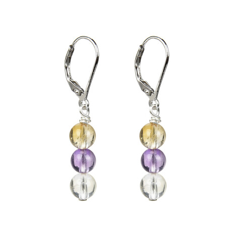 Orecchini in argento con Ametrina