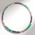 Collana rigida in acciaio con Turchese (Riya)