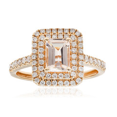 Bague en or et Morganite AAA (CIRARI)