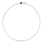 Black Spinel Silver Choker (SUHANA)