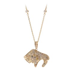 Collana in oro con Diamante Fancy SI2