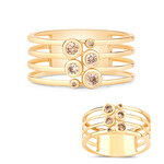 Anillo en oro con Diamante chocolate I2 (SUHANA)