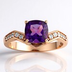 Anillo en oro con Amatista (de Melo Gold)