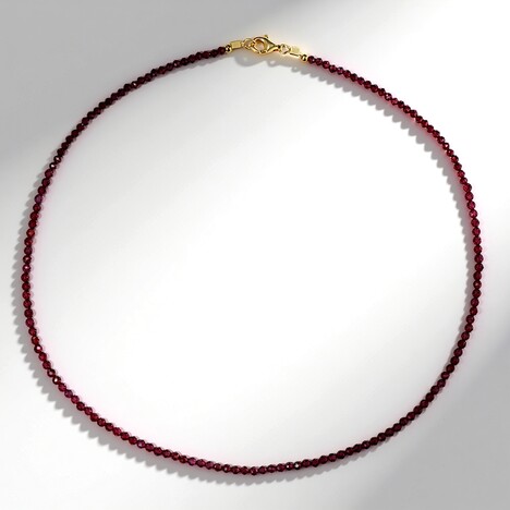 Collana in argento con Granato Mozambico