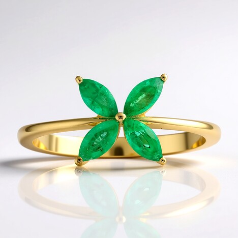 Anello in oro con Smeraldo Nova Era (de Melo Gold)