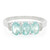 Bague en argent et Apatite bleue