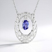 Collana in argento con Tanzanite (Ornaments by de Melo)