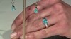 Pendientes en plata con Topacio Paraíba