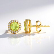 Boucles d'oreilles en argent et Sphène