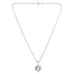 Collana in argento con Topazio Bianco