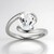 Anello in argento con Topazio Bianco