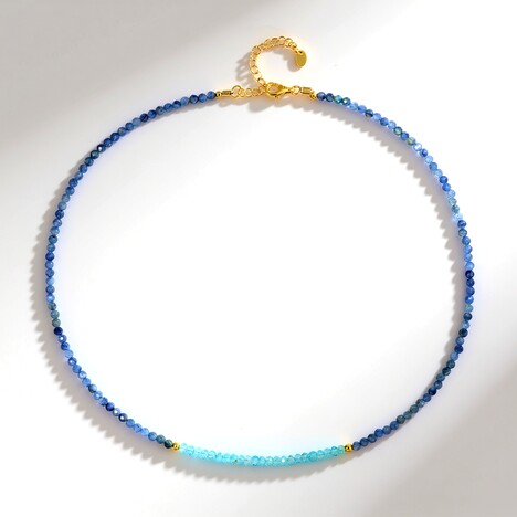 Collana in argento con Cianite del Nepal